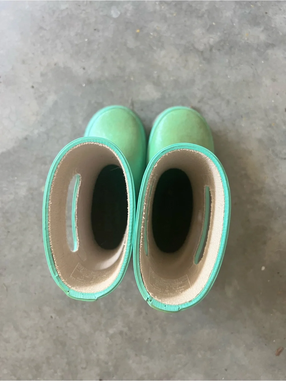 Bogs Kids Green Pull-On Rain Boot with Handles